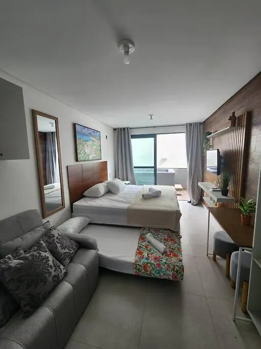 شقة Flat 07 Vp No Centro Com Piscina By La Playa Pôrto das Galinhas البرازيل